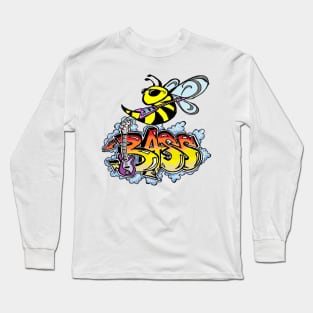 bass,Guitar,bees,bee,honey,rocker by LowEndGraphics Long Sleeve T-Shirt